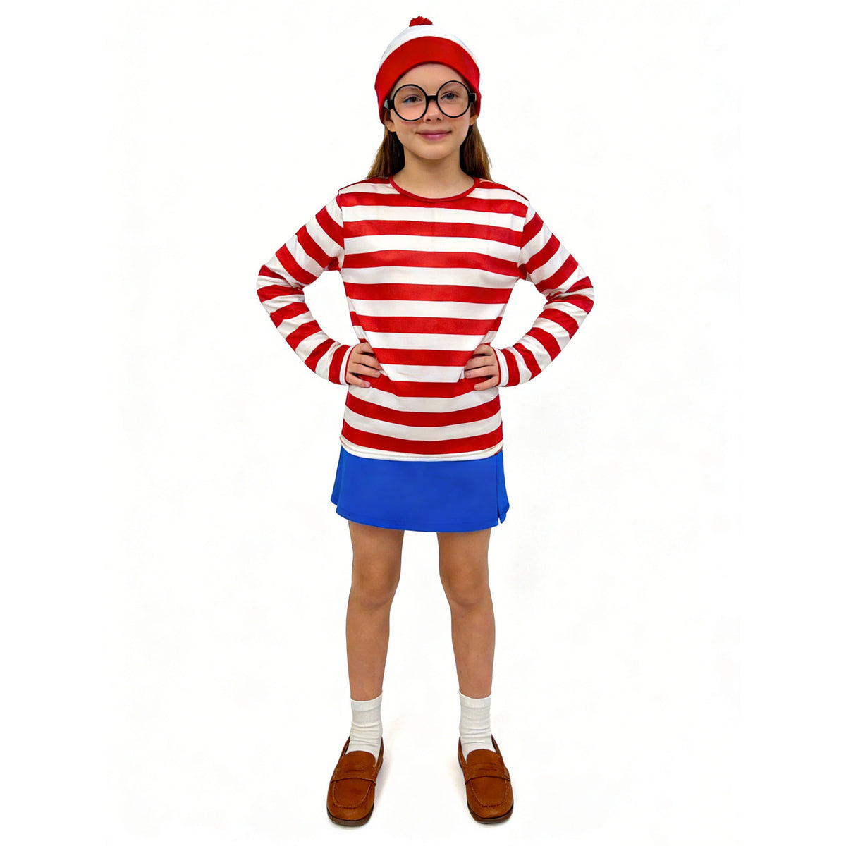 Halloween Costume Smart Wally Where's Wally UK Anime Costume cosplay Couple Costume