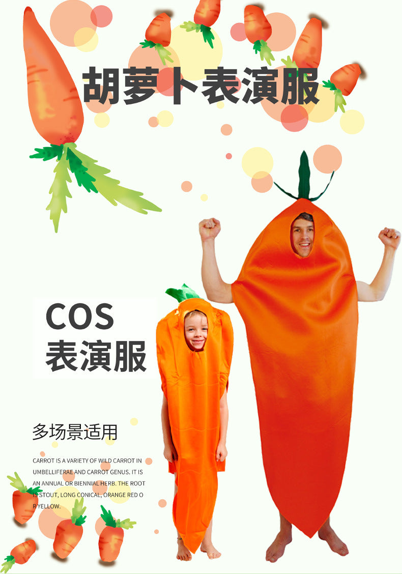 carnival halloween carrot cosplay cosplay masquerade stage adult children costume