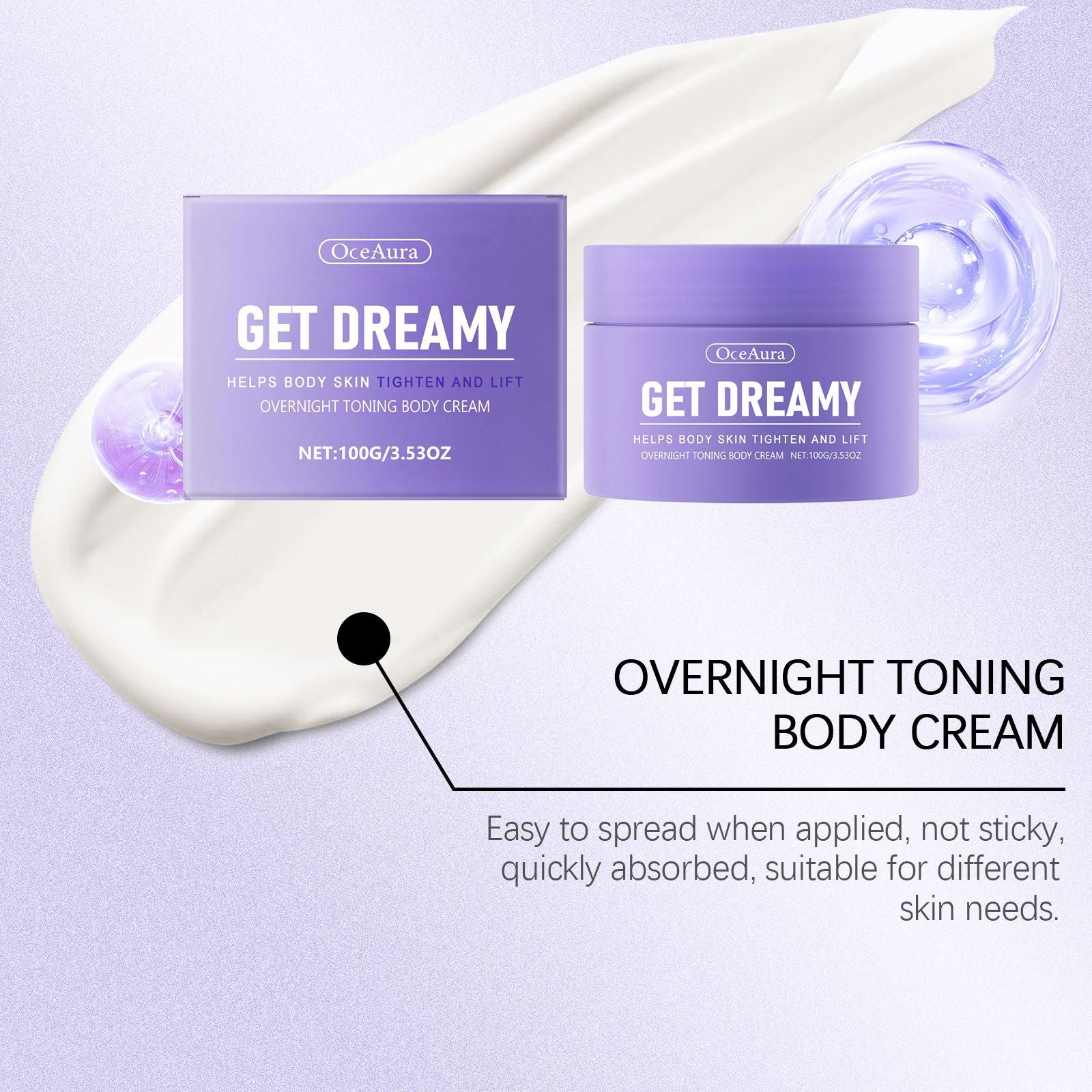 Get Dreamy Body Firming Cream Shaping Lifting Anti Wrinkle Smoothing Brightening Prevent Dry Tightening Loose Skin Care Products