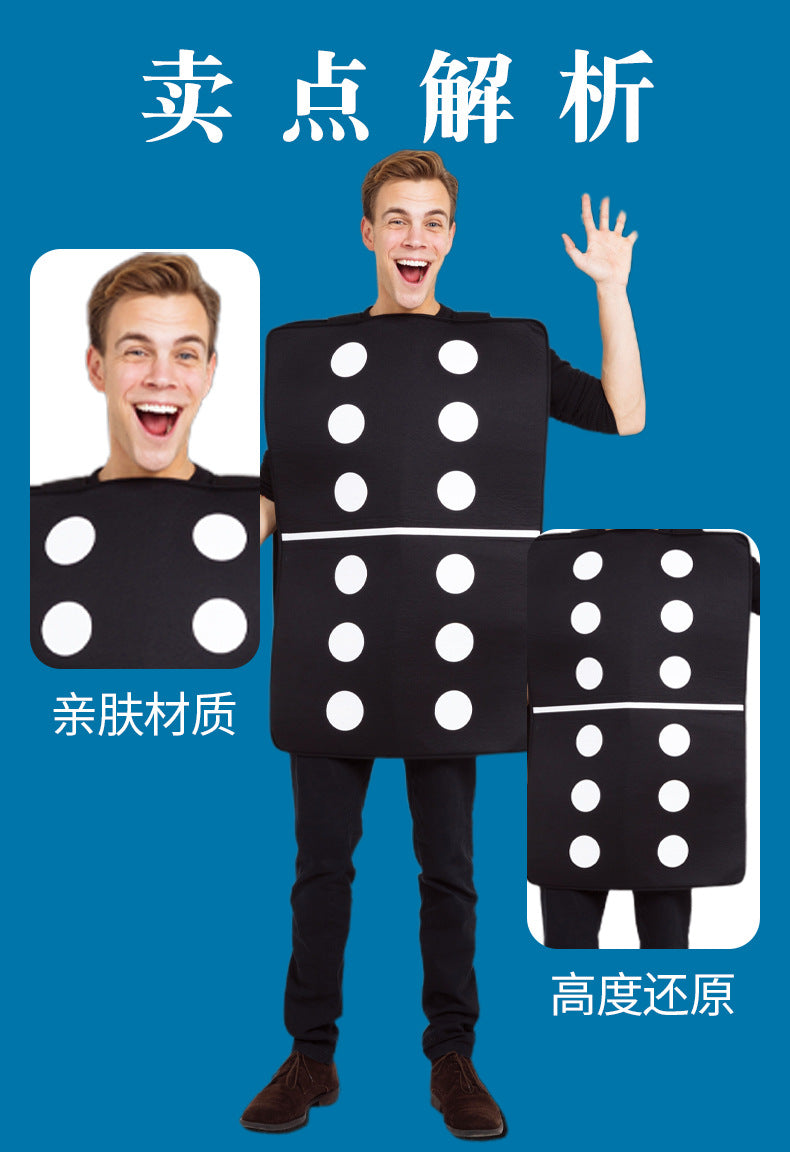 Dice Cosplay Costumes, Game Party Role-Playing Outfits, Performance Props, Character Costumes, Holiday-Themed Costumes, Role-Playing
