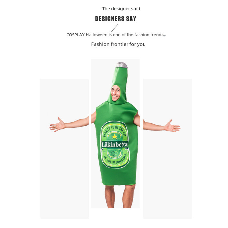 German Oktoberfest Costume Male Adult Masquerade Performance Costume Beer Sponge Costume Male Halloween Costume