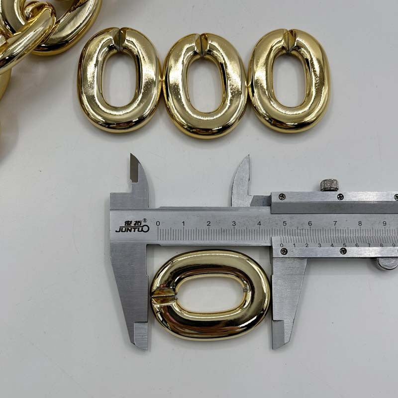 2025 Halloween Christmas Necklace Holiday Party Team Fan Ccb Thick Necklace Exaggerated Hip-Hop Big Gold Chain