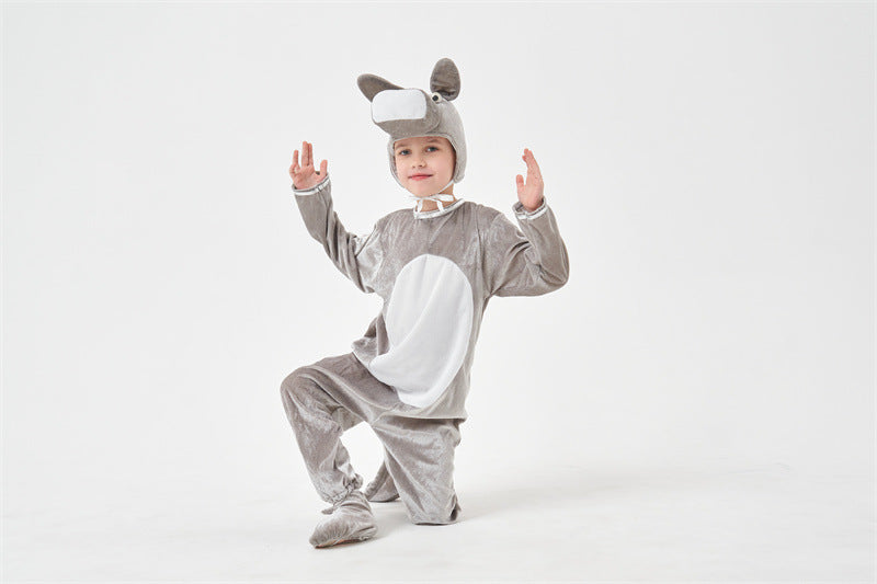 Halloween animals children's little donkey men and women cos animal jumpsuit children's day stage performance clothing
