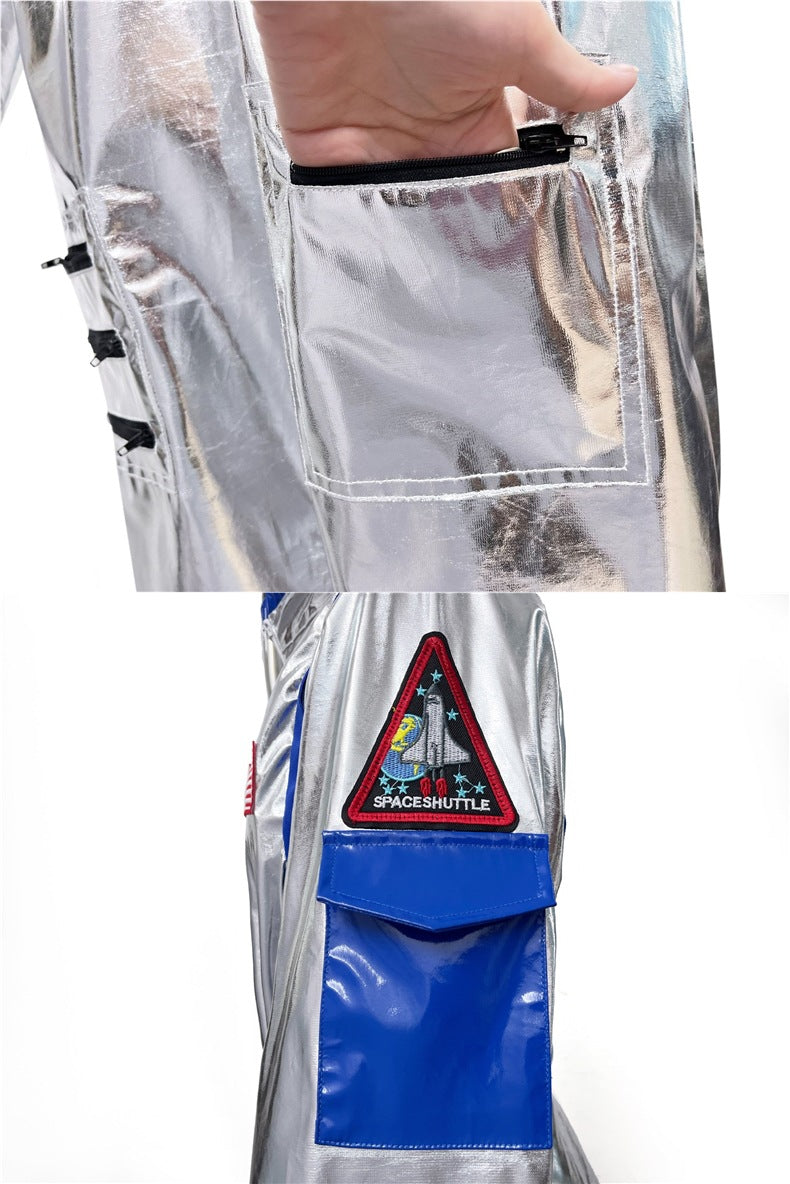 Space Suit Pilot Cos Astronaut Costume Halloween Performance Costume Male and Female Wandering Earth Astronaut Costume