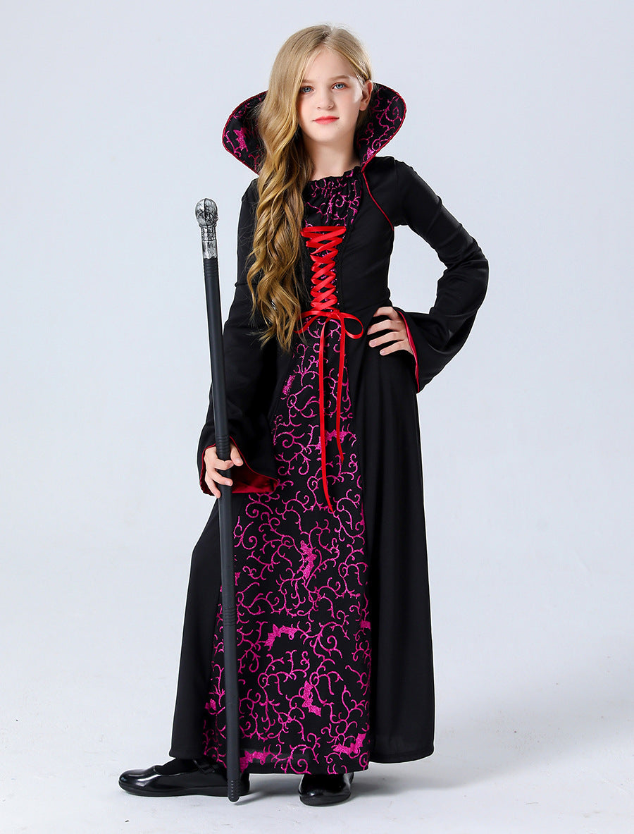 Halloween Masquerade Costume Family Vampire Witch Cos Movie Palace Haunted House Event Costume