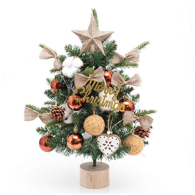 Christmas tree pe mini Christmas tree 45cm desktop Christmas tree set decoration christmas tree