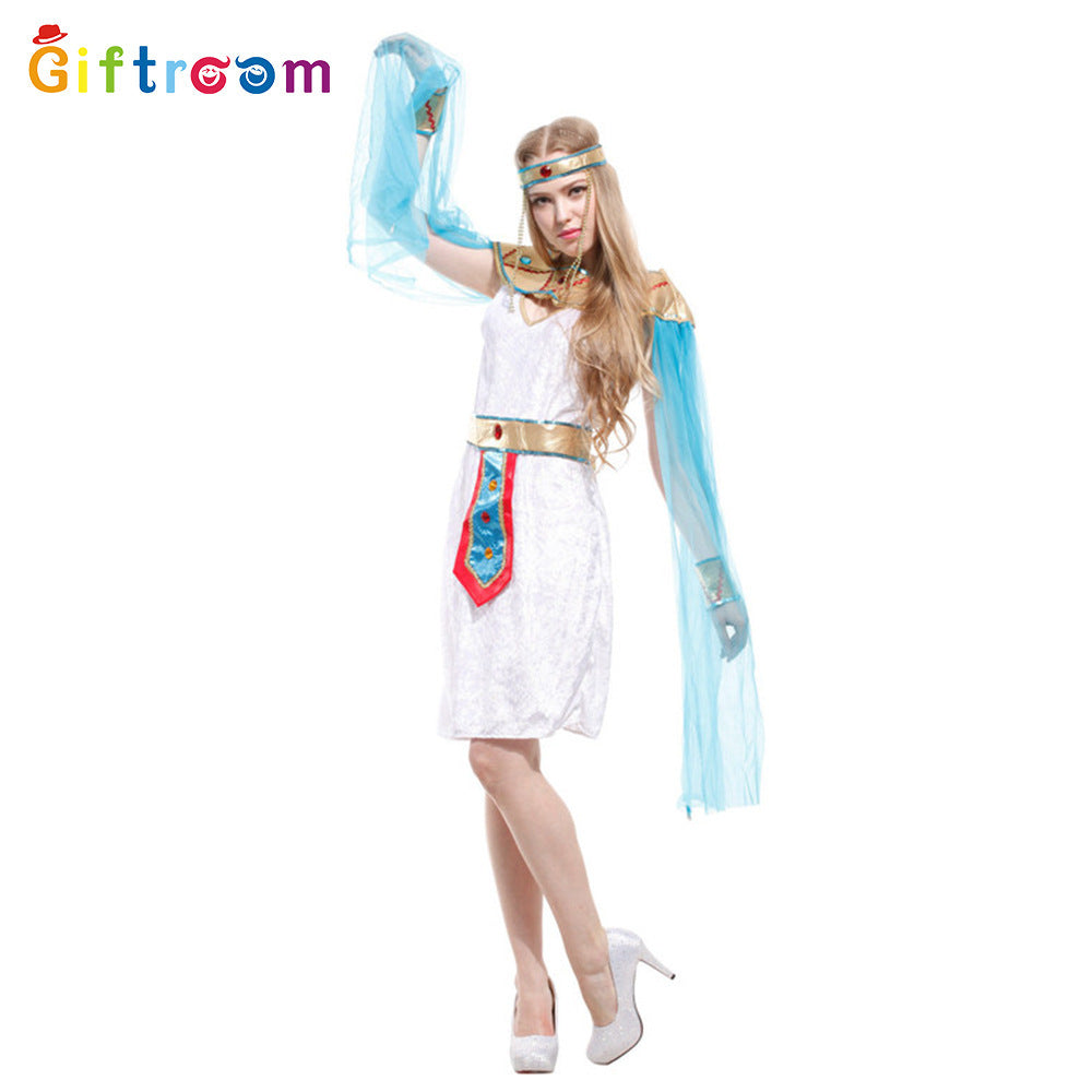 Carnival Party Costumes Egyptian Pharaoh Queen Costumes Pretty Egyptian Female Cosplay Game Uniform Temptation