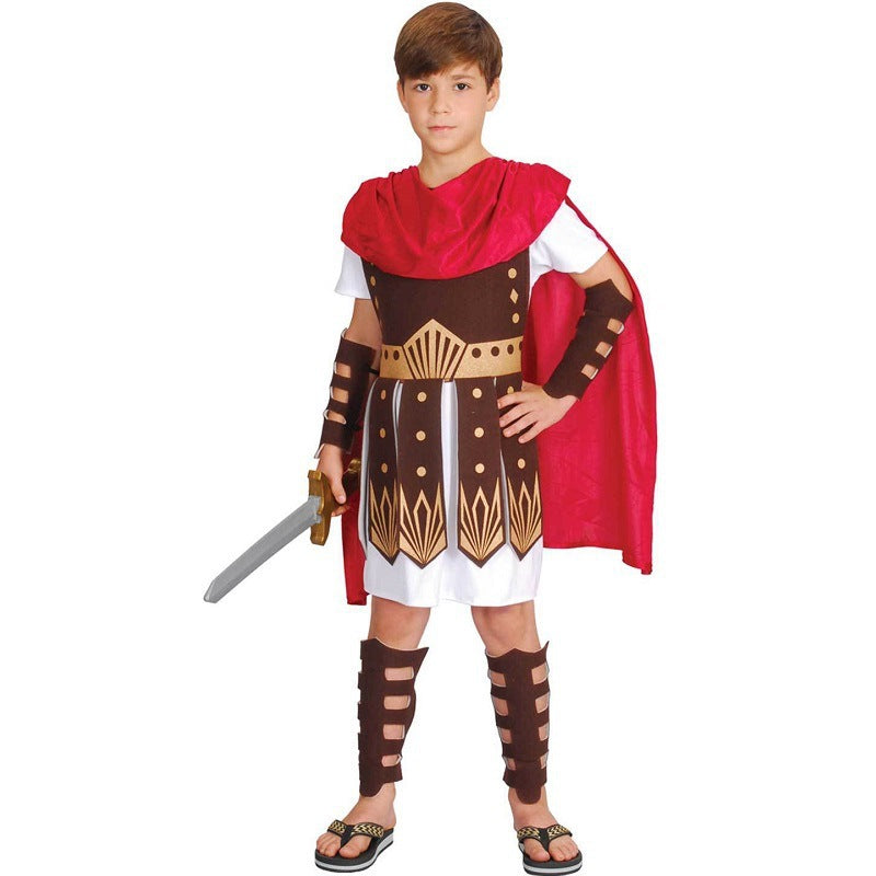 Halloween Children/Adult Medieval Samurai Ancient Roman Spartan Warrior Cross Expedition Army Costume
