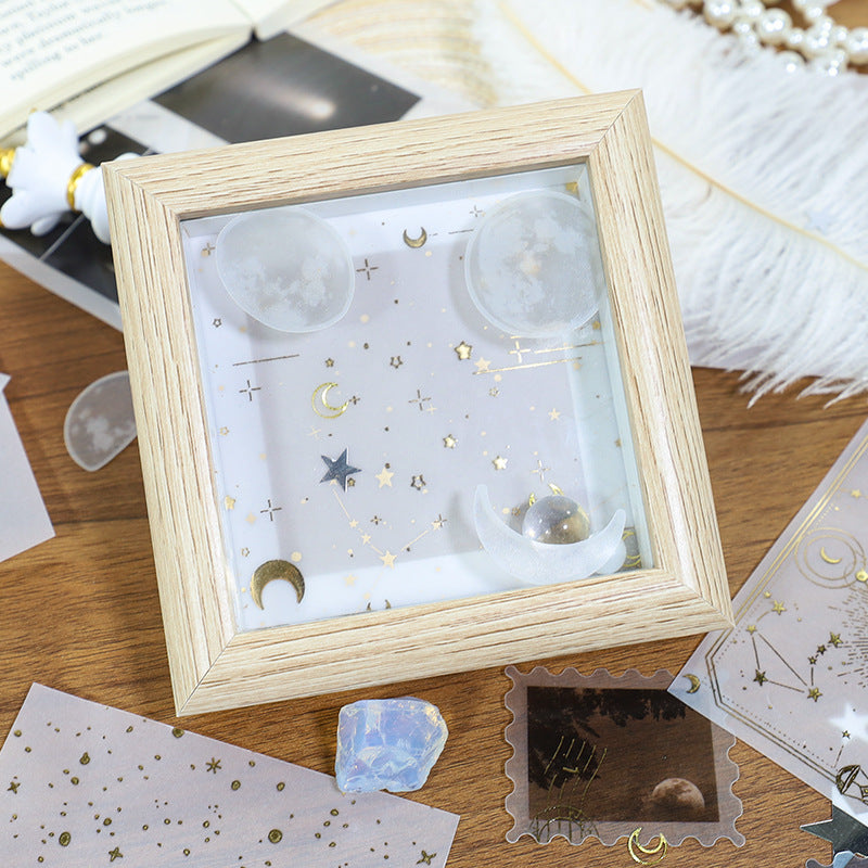 New Style Journal Background Sulfuric Acid Paper Diary Decoration Fresh Style Items Stickers Journal Material Paper Printing