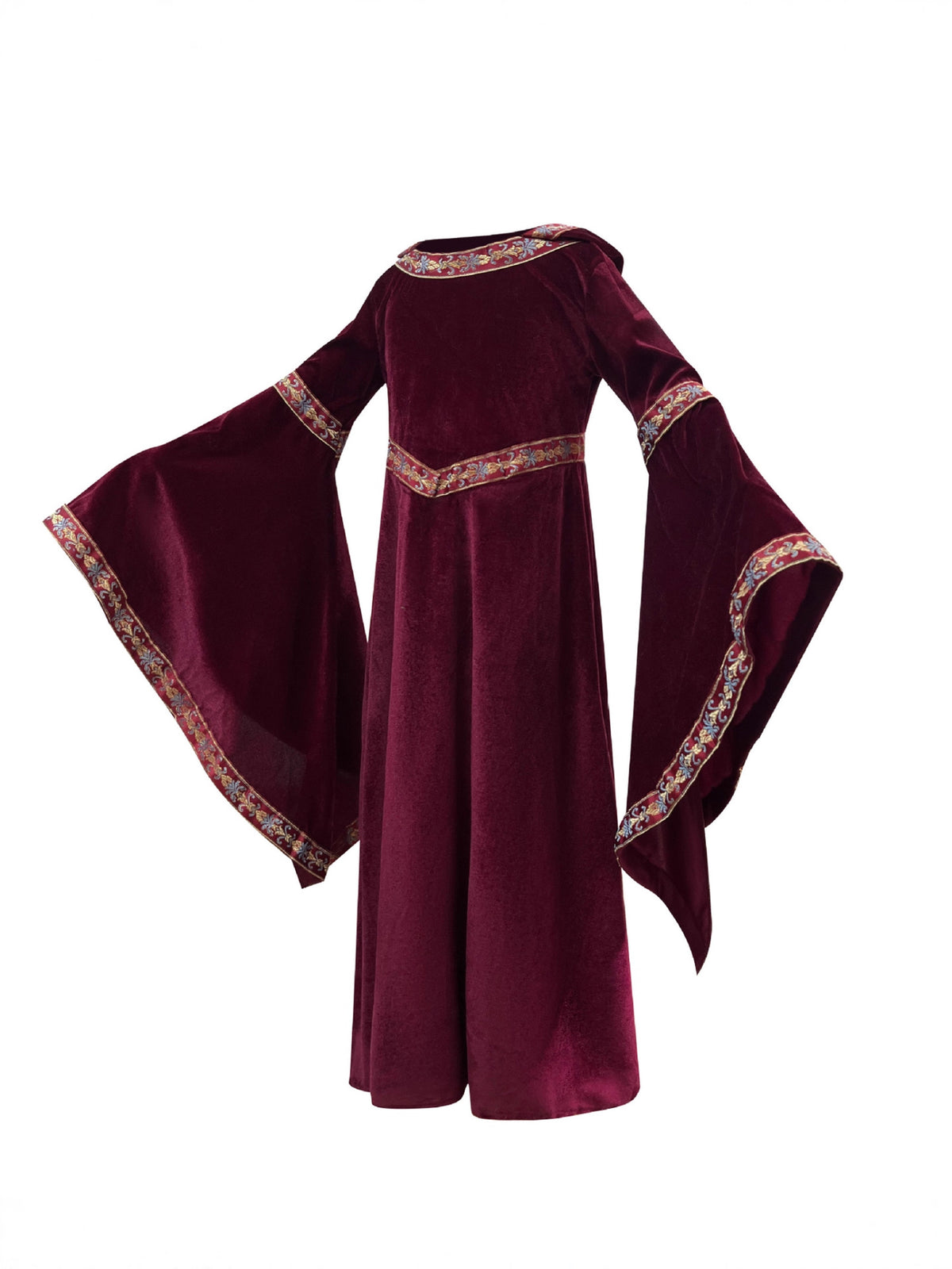 2025 Halloween Family Costume Performance Costume Party Performance Costume Adult European Medieval Burgundy Vampire