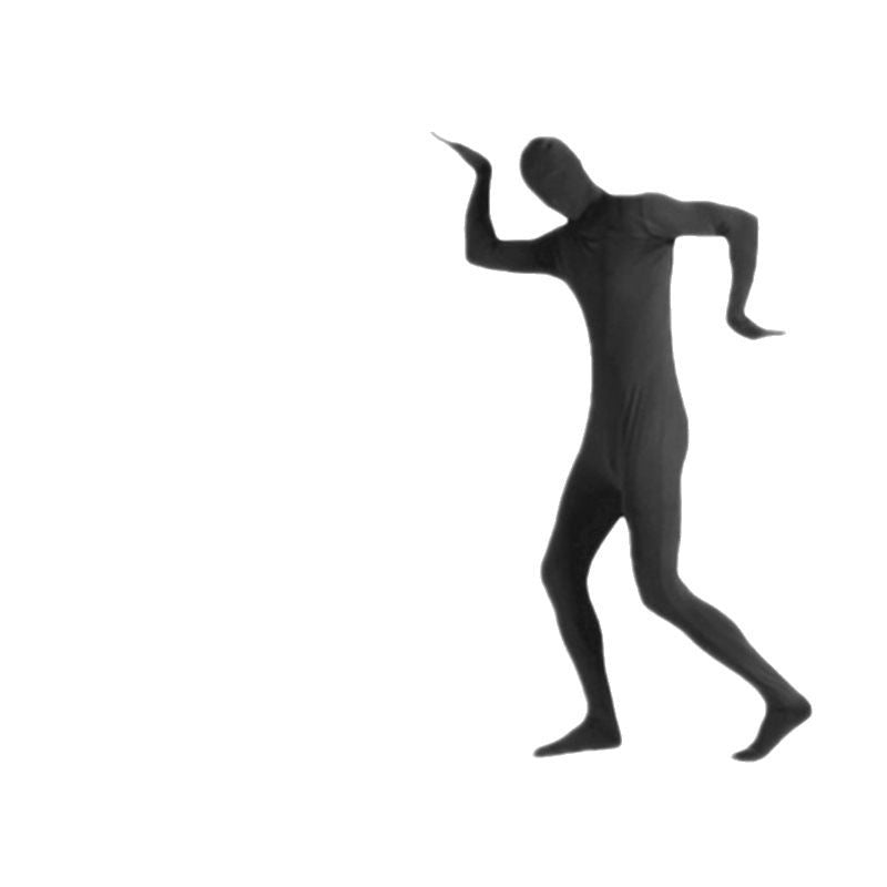 Halloween Invisibility Man in Black Costume cos Ninja Invisible Man Adult Tights Stage Performance Costume