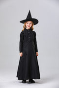 Amazon Halloween Stage Performance Cosplay Black Witch Magician Role-Playing Family Costumes