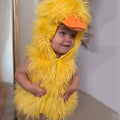 Foreign trade new Halloween animal costume cute little yellow duck children hooded vest cosplay costume