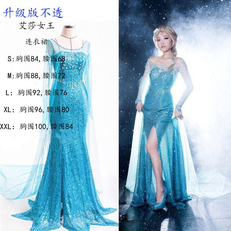 Adult Halloween Snow White Bell Cinderella Ice Sleeping Beauty Rapunzel Party Stage Performance Princess Dress