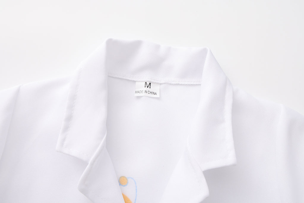 Halloween White Coat Scientist Doctor Einstein Performance Costume Scientist Role Cos Campus Performance Costume