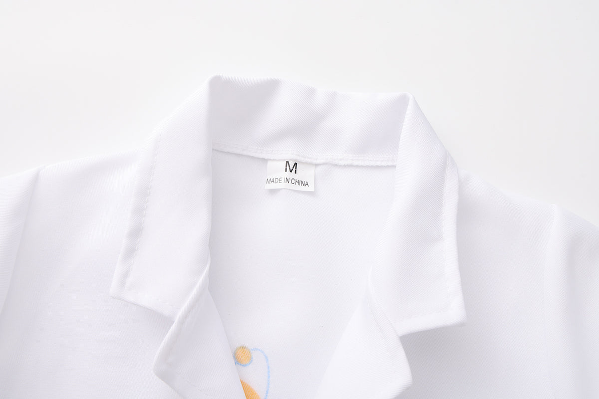 Halloween White Coat Scientist Doctor Einstein Performance Costume Scientist Role Cos Campus Performance Costume