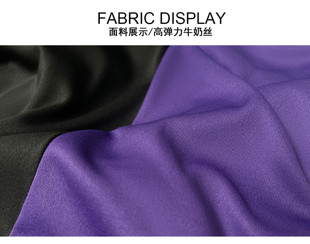 Amazon Cross-Border Halloween Purple Witch Costume Magician Long Skirt Wizard Cosplay Stage Performance Costume