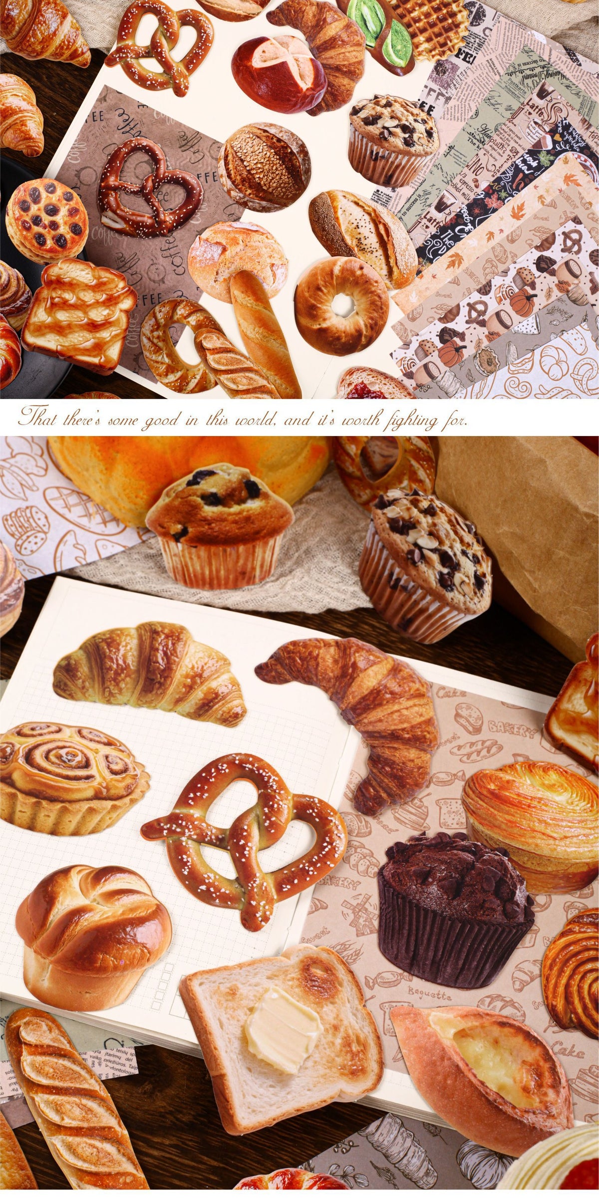 Retrostory Bread House Series Simulation Food Stickers Creative Niche Base Decoration Journal Material Sticker Pack