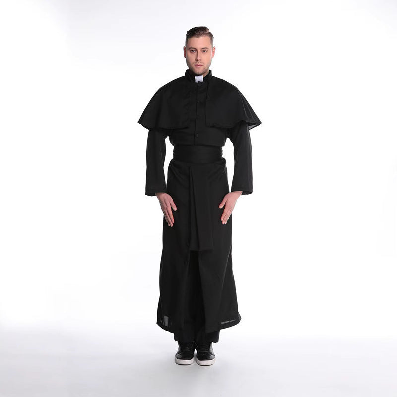 New Halloween Masquerade Godfather Priest Godfather Couple Virgin Mary Nun Costume Stage Costume