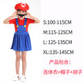 Halloween cosplay Anime Costume Parent Child cosplay Children Mario Clothes Super Mary Costume