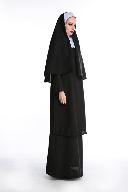 New Halloween Masquerade Godfather Priest Godfather Couple Virgin Mary Nun Costume Stage Costume