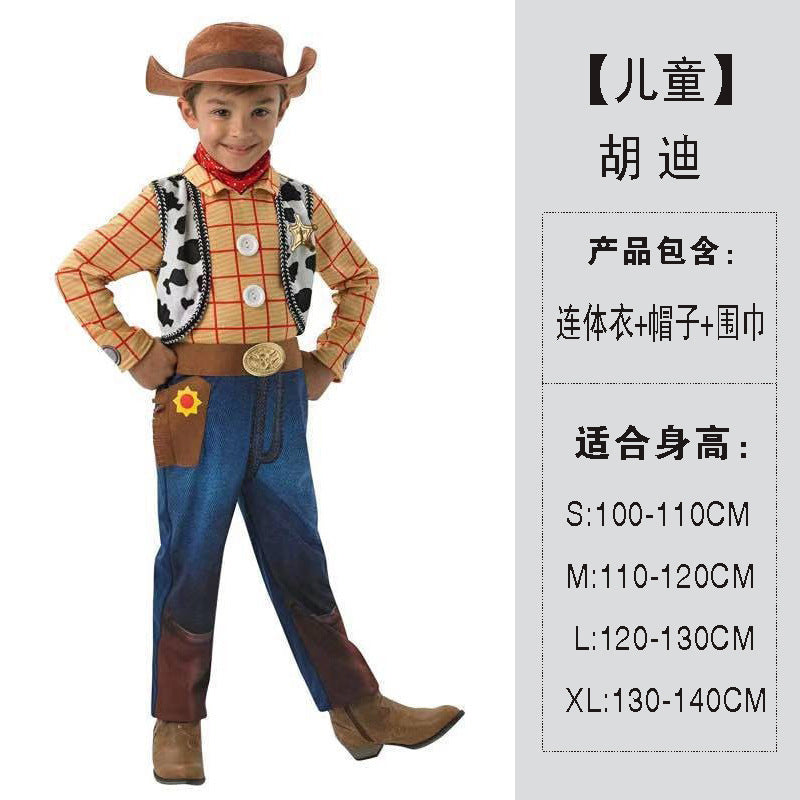 Children's Buzz Lightyear Costume Jumpsuit Cowboy Woody Cartoon Character Anime Character Halloween Costume