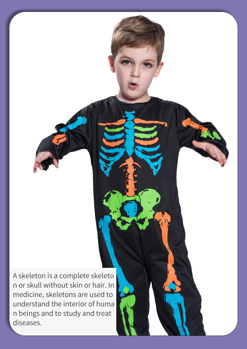 Cross-border Supply Carnival Halloween Ghost Festival cosplay Ball Stage Men's and Women's Skull Clothes Pirate Clothes