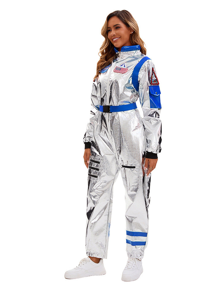 Space Suit Pilot Cos Astronaut Costume Halloween Performance Costume Male and Female Wandering Earth Astronaut Costume