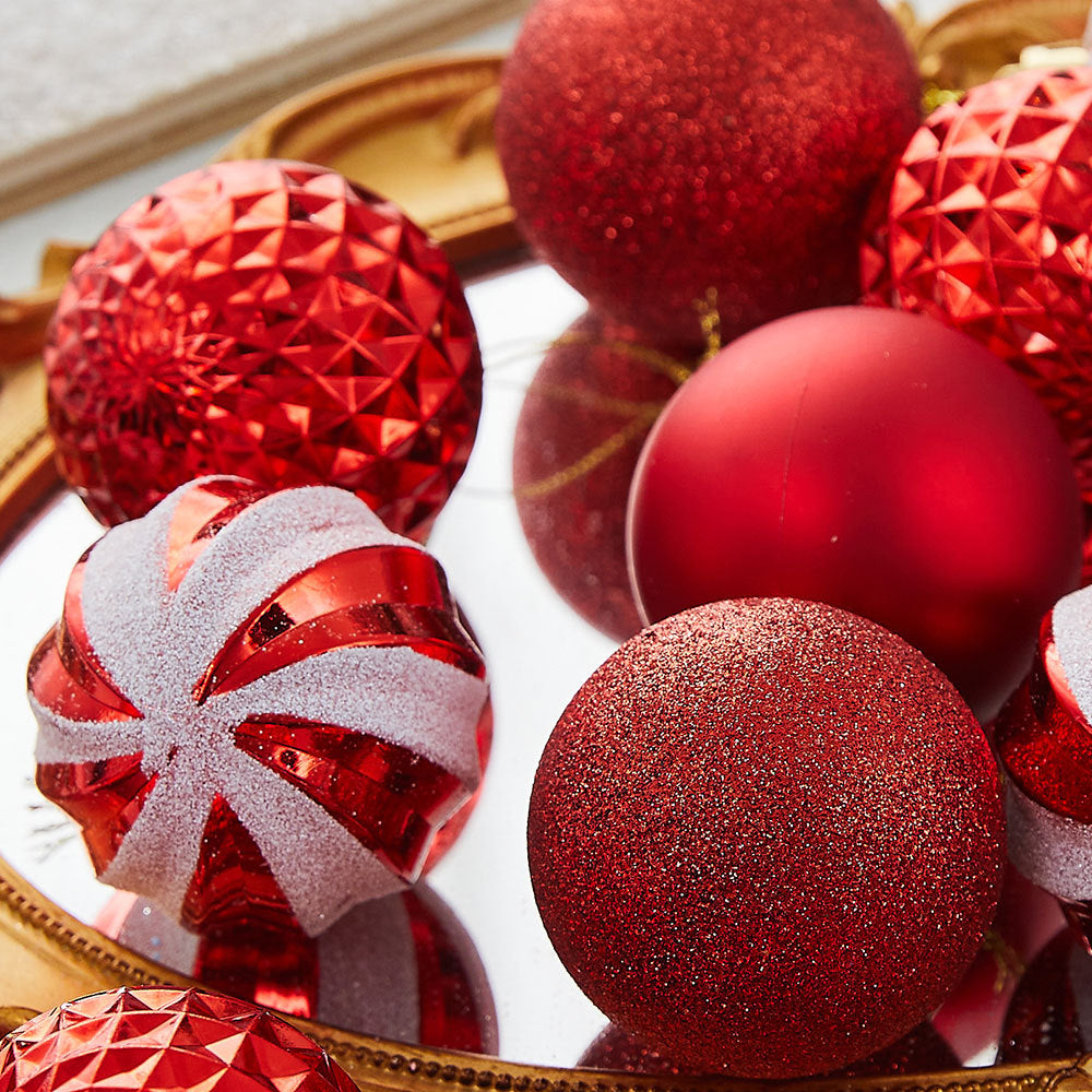 Cross-border New Christmas Tree Decoration Pendant Electroplated Paintted Ball Hanging Hollow Ball Hanging Christmas Decorations