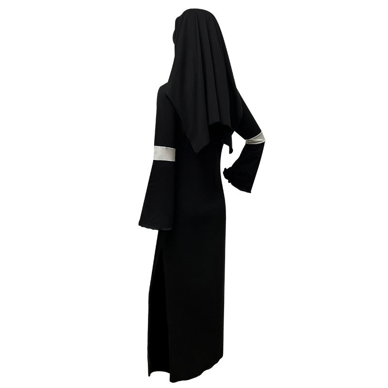 Foreign Trade Adult Female Halloween cos Costume Masquerade Nuns Cosplay Clothing Stage Performance Clothing suit