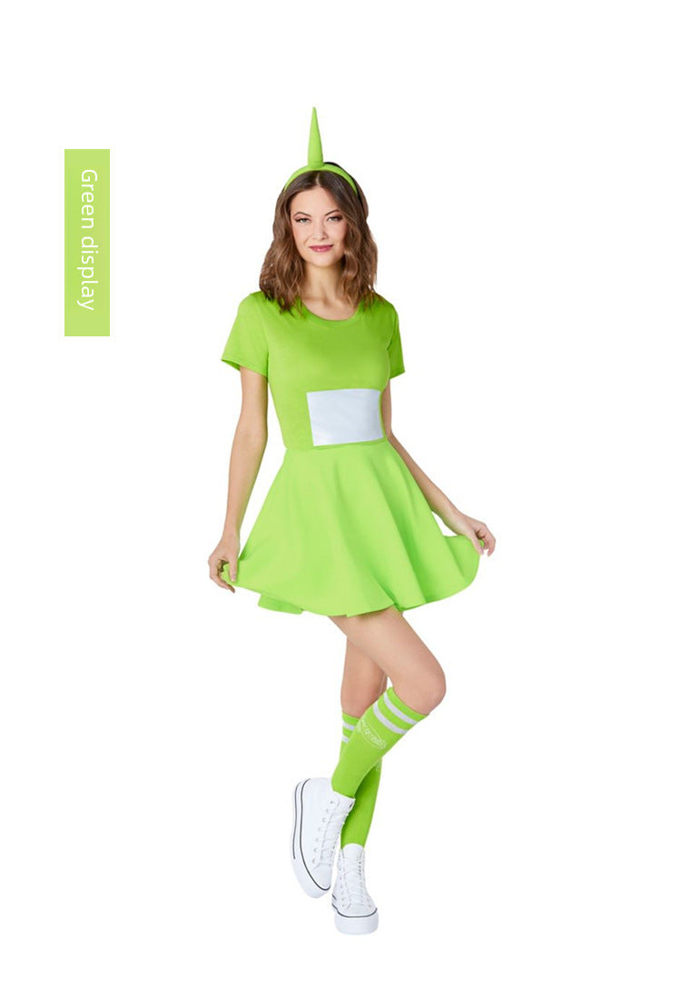 2023 Funny New Teletubbies Costume Halloween Cartoon Doll Cute Anime Party Playing Costume