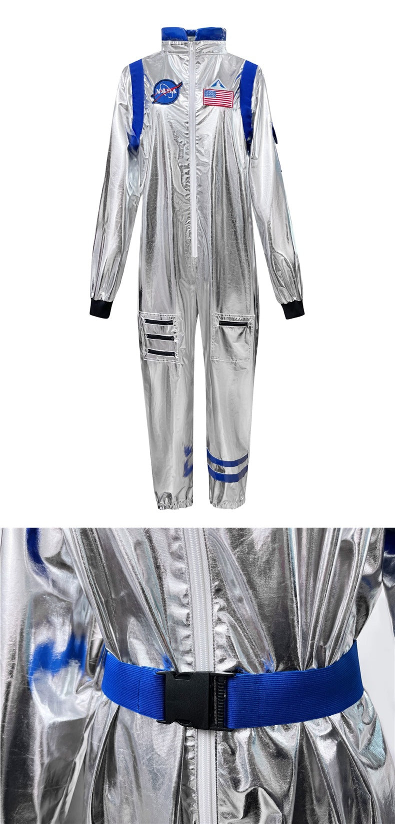 Space Suit Pilot Cos Astronaut Costume Halloween Performance Costume Male and Female Wandering Earth Astronaut Costume