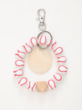 Sporty Baseball Independence Day Halloween Wooden Beads Wooden Fruit Summer Party Keychain Bracelet