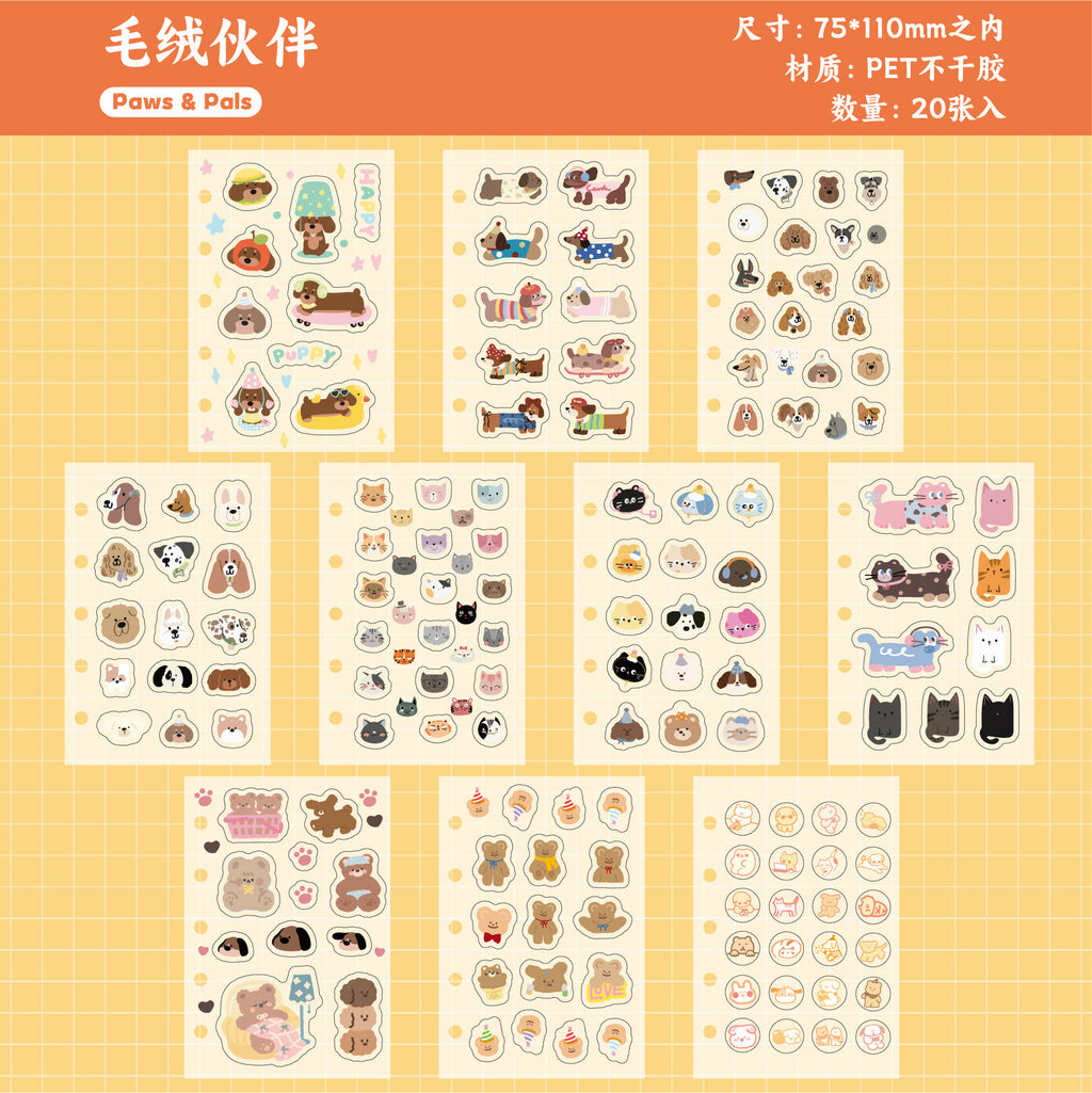 Retrostory Small Things Series DIY Sticker Material Package Background Decoration Material Creative Cartoon Handbook Sticker