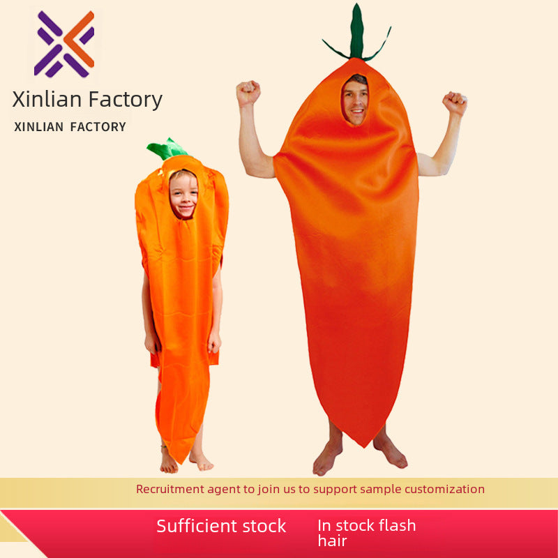 carnival halloween carrot cosplay cosplay masquerade stage adult children costume