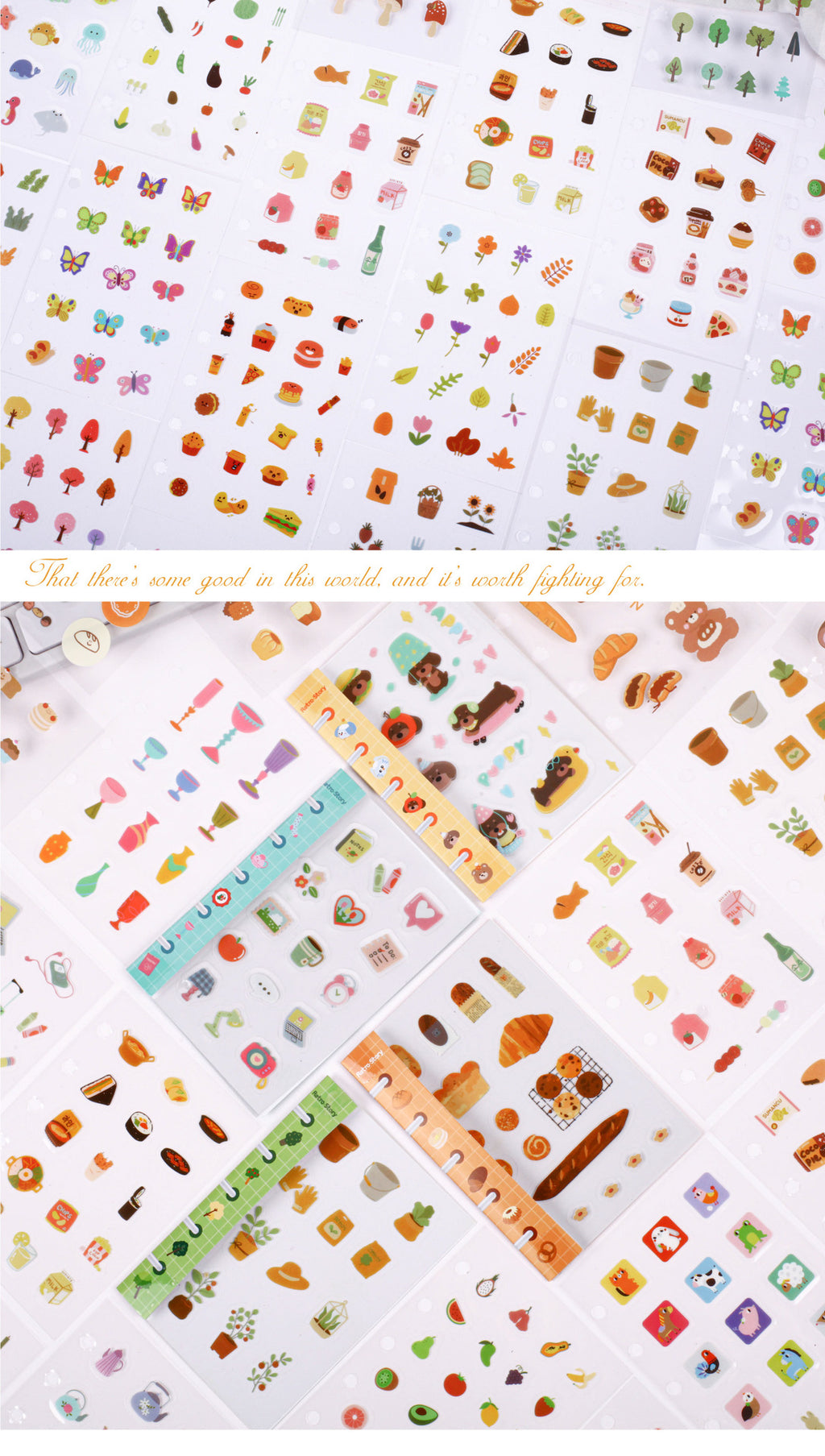 Retrostory Small Things Series DIY Sticker Material Package Background Decoration Material Creative Cartoon Handbook Sticker