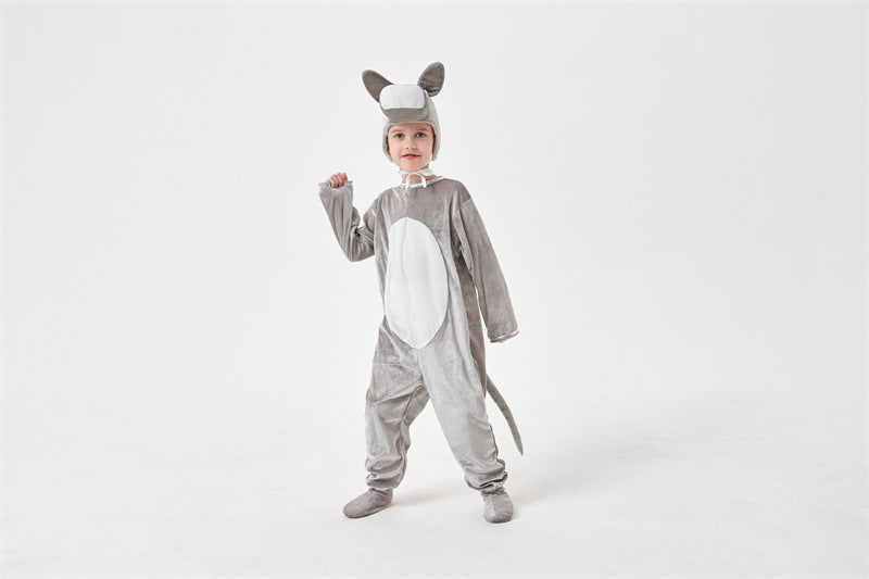 Halloween animals children's little donkey men and women cos animal jumpsuit children's day stage performance clothing