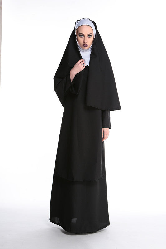 New Halloween Masquerade Godfather Priest Godfather Couple Virgin Mary Nun Costume Stage Costume