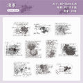 Retrostory Ink Dye Series Retro Background Decorative Stickers DIY Creative Base Material Collage Handbook Stickers