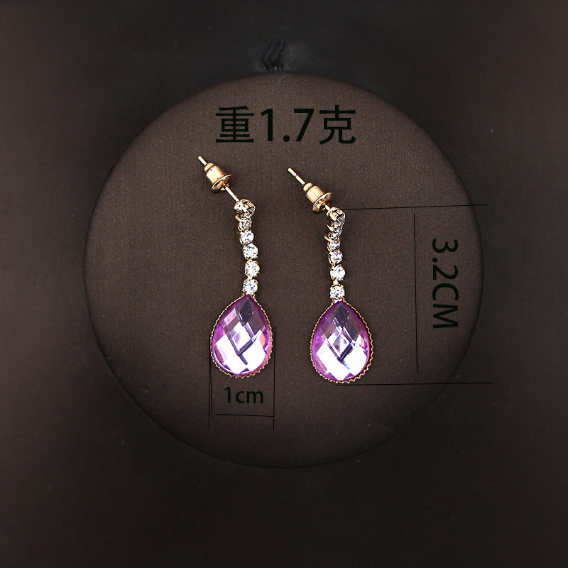Korean Bride Necklace Earrings Two-piece Decorations Wedding Yarn Wedding Jewelry Wedding Accessories Dance Studio