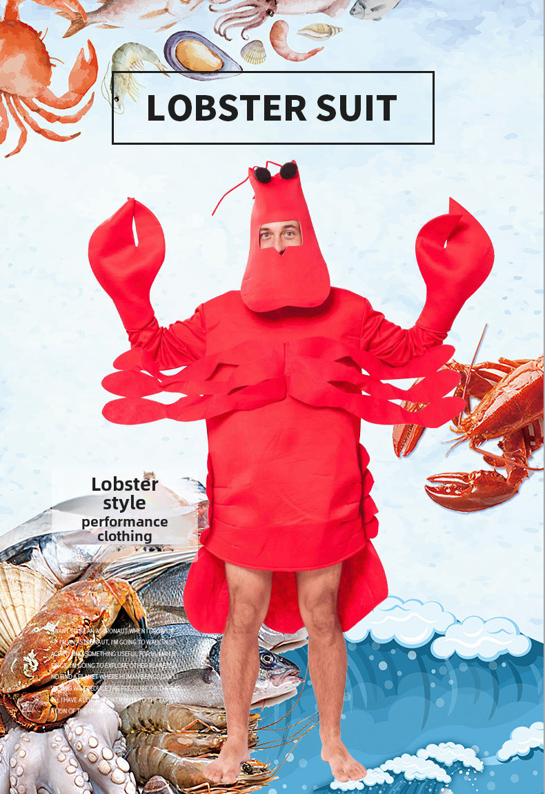 Halloween lobster costume cos costume Cosplay festival party stage performance costume role play costume