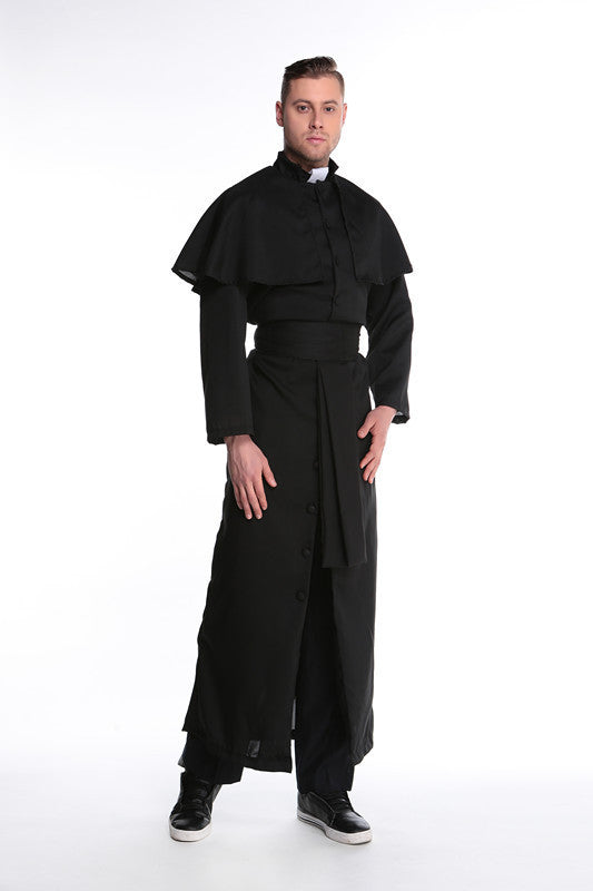 New Halloween Masquerade Godfather Priest Godfather Couple Virgin Mary Nun Costume Stage Costume