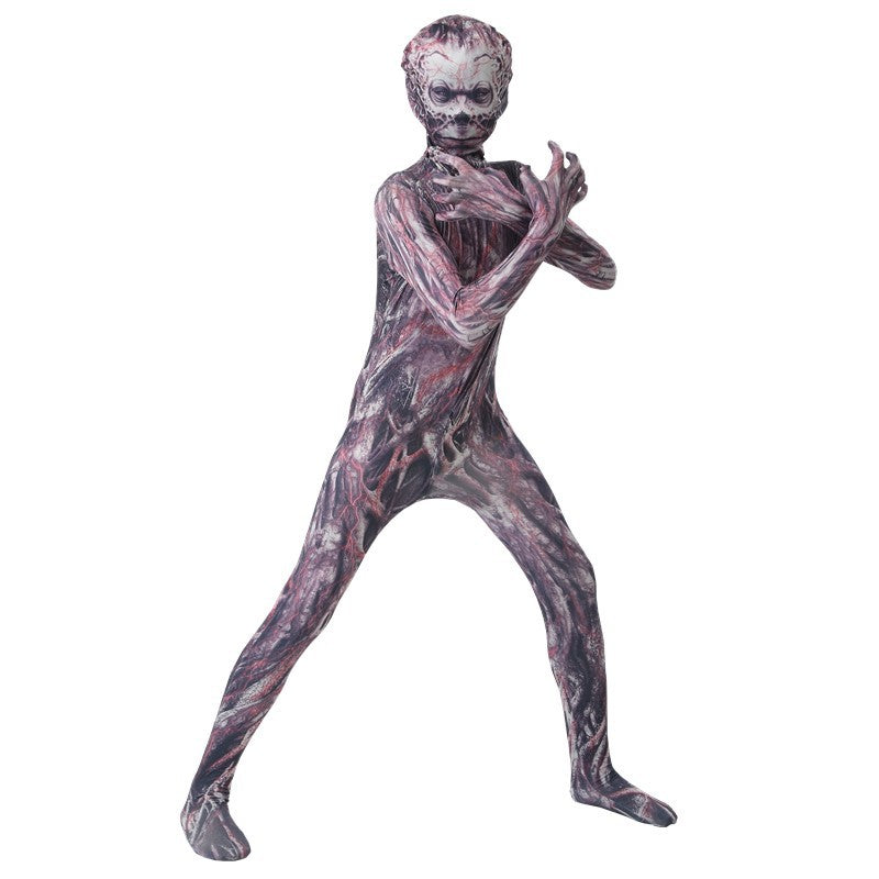 cross-border halloween children's costume cos horror costume jumpsuit zombie costume performance costume props performance costume