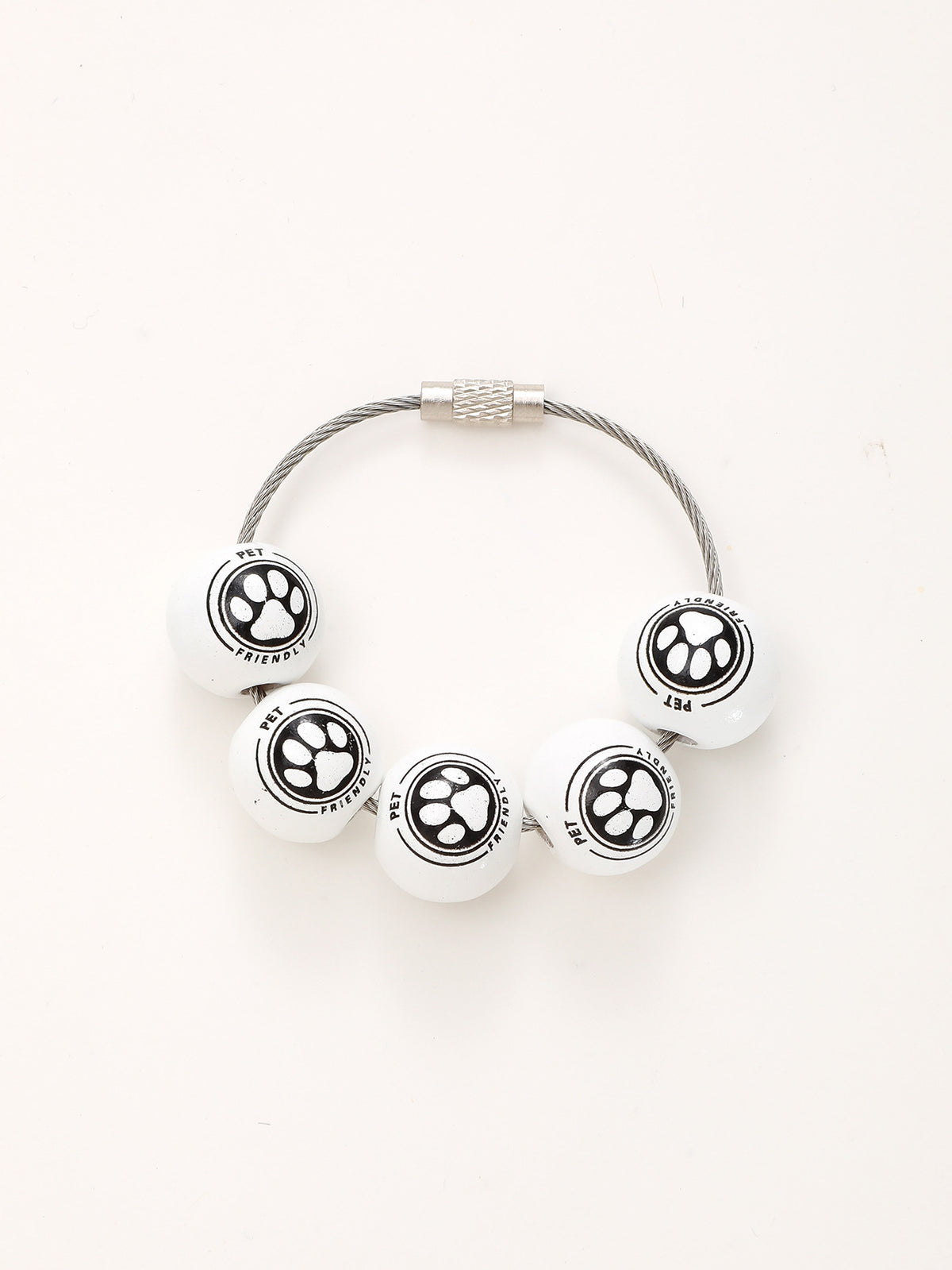 Sporty Baseball Independence Day Halloween Wooden Beads Wooden Fruit Summer Party Keychain Bracelet