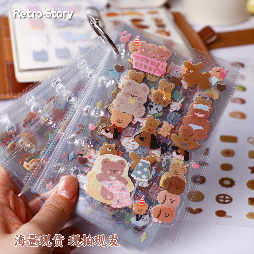 Retrostory Small Things Series DIY Sticker Material Package Background Decoration Material Creative Cartoon Handbook Sticker