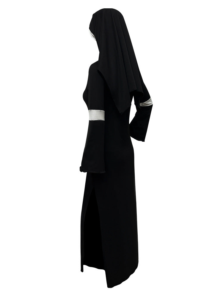 Foreign Trade Adult Female Halloween cos Costume Masquerade Nuns Cosplay Clothing Stage Performance Clothing suit