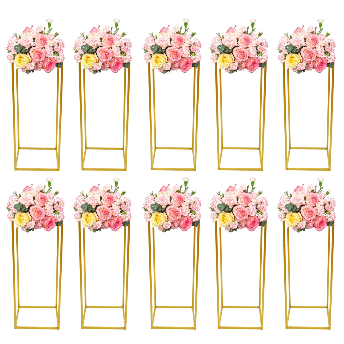 Metal Flower Stand Floor Vases Flowers Column Stand Road
