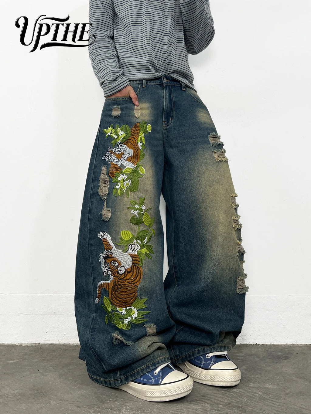 Men's Baggy Wide Leg Jeans