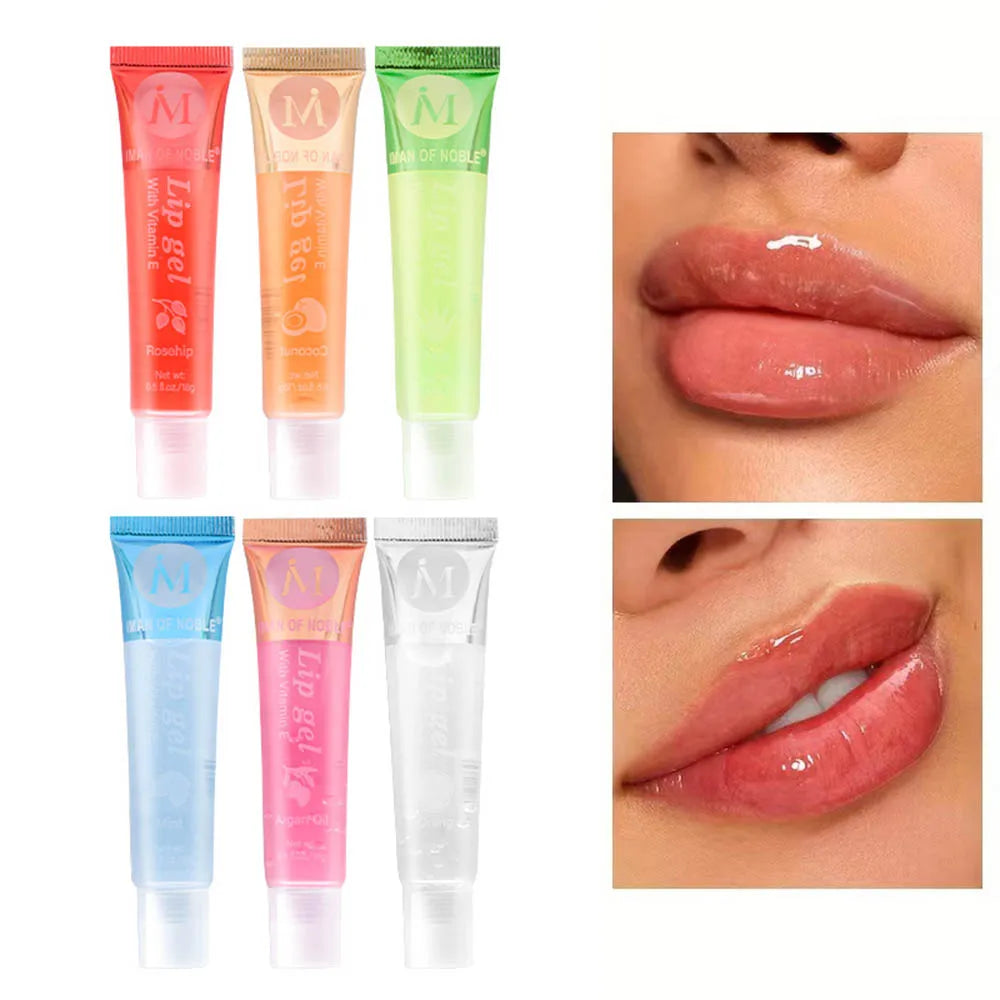 Fruity Flavor Watery Glossy Lip Gloss Set Clear Lip