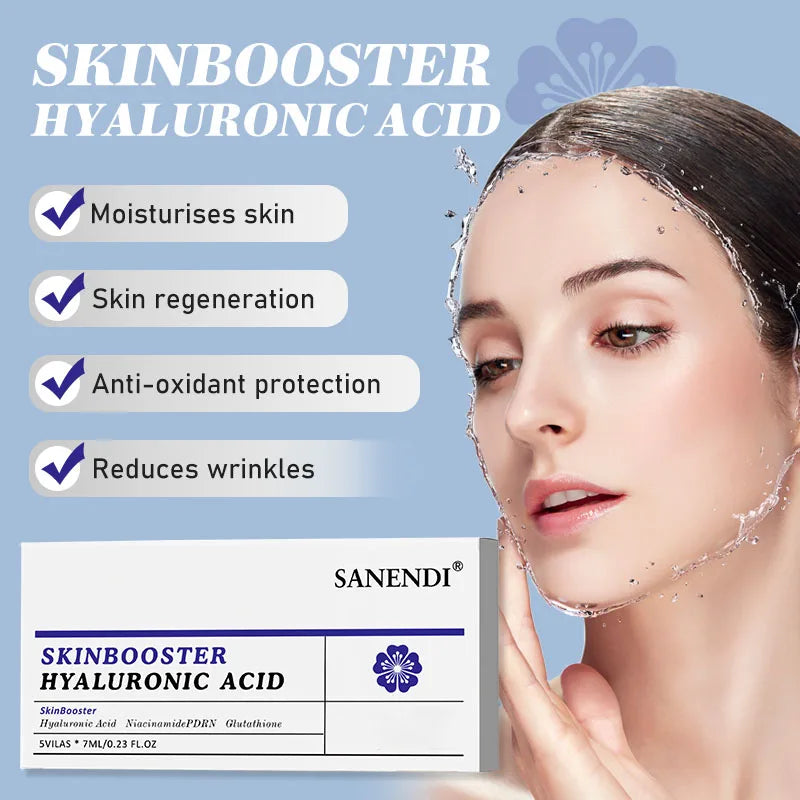 Sanendi NAD+ Salmon DNA Serum Copper Peptide Essence Hyaluronic Acid Skin Booster Hydrating Facial Care Set Korean Skin Care